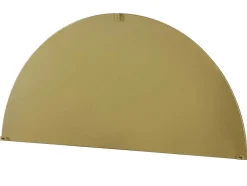 OZAIA Aanbiedingen: Woonaccessoires-Metalen Spiegel Met Halve Cirkel Design - B.50 X H.100 Cm - Goudkleurig - Gavra