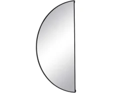 OZAIA Spiegel-Metalen Spiegel Met Halve Cirkel Design - B.50 X H.100 Cm - Zwart - Gavra