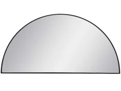 OZAIA Spiegel-Metalen Spiegel Met Halve Cirkel Design - B.50 X H.100 Cm - Zwart - Gavra