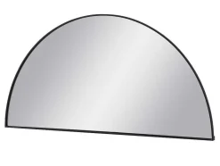 OZAIA Spiegel-Metalen Spiegel Met Halve Cirkel Design - B.50 X H.100 Cm - Zwart - Gavra