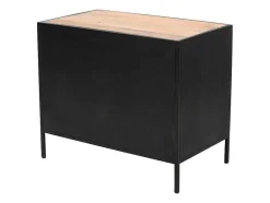Vente-unique Wastafelmeubel-Meubel Voor Onder Wastafel Van Metaal - 2 Deuren - 95 Cm - Orionis