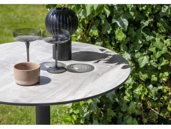 Vente-unique Tuinbar-Milano Tuin Bartafel O70Cm Grijs.