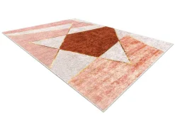 RugsX Klein Tapijt-Miro 52097.802 Tapijt Wasbaar Geometrisch Antislip - Roze 120X170 Cm