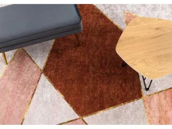 RugsX Klein Tapijt-Miro 52097.802 Tapijt Wasbaar Geometrisch Antislip - Roze 120X170 Cm