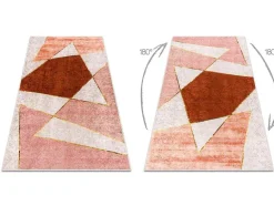 RugsX Klein Tapijt-Miro 52097.802 Tapijt Wasbaar Geometrisch Antislip - Roze 120X170 Cm