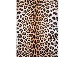 RugsX Klein Tapijt-Miro 51568.804 Tapijt Wasbaar Luipaardpatroon Antislip - Creme / Bruin 120X170 Cm