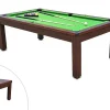 Vente-unique Eettafel-Modulaire Tafel - Biljart Imperiale - Regelbare Hoogte - 207 X 114 X 79 Cm