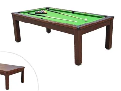 Vente-unique Eettafel-Modulaire Tafel - Biljart Imperiale - Regelbare Hoogte - 207 X 114 X 79 Cm