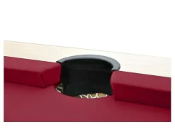 Vente-unique Spel Voor Binnen-Modulaire Tafel - Biljart En Pingpong Balthazar - 213 X 112 X 81,5 Cm - Rood