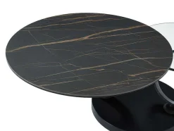 Maison Céphy Salontafel-Moduleerbare Design-Salontafel Van Gehard Glas En Keramiek Joline