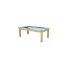 Vente-unique Eettafel-Moduleerbare Tafel - Biljart En Tafeltennis Balthazar - 213 X 112 X 81.5 Cm - Blauw