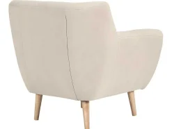 Vente-unique Fauteuil Met Holle Rugleuning-Monte Fauteuil Zandkleurig.