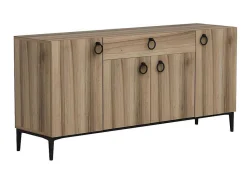 Homemania Ladekast-Moon Multifunctioneel Kabinet, Walnoot, 160X42X75 Cm, Epikasa