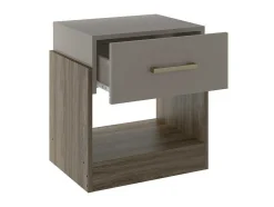 Vente-unique Nachtkastje-Nachtkastje - 1 Lade - Taupe & Bruin - Bodil Ii