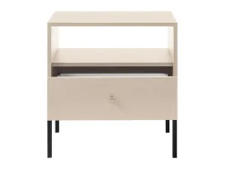Vente-unique Nachtkastje-Nachtkastje - 1 Lade En 1 Nis - Beige - Bogdan