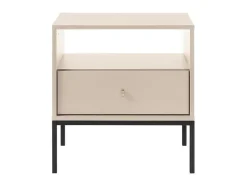 Vente-unique Nachtkastje-Nachtkastje - 1 Lade En 1 Nis - Beige - Bogdan