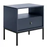 Vente-unique Nachtkastje-Nachtkastje Bogdan - 1 Lade En 1 Nis - Blauw