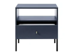 Vente-unique Nachtkastje-Nachtkastje Bogdan - 1 Lade En 1 Nis - Blauw