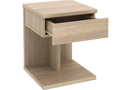 Vente-unique Nachtkastje-Nachtkastje Borla - 1 Lade - Eik