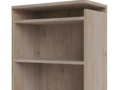 Vente-unique Hoofdeinde En Brugkast-Nada Hoofdbord 160 Cm 4 Planken Hickory Decor.