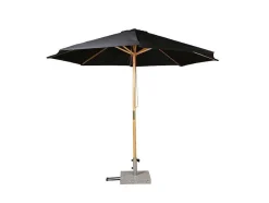Vente-unique Parasol-Naxos Parasol Zwart, Natuur.