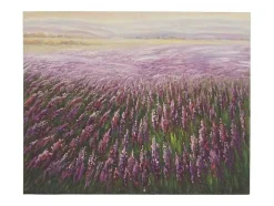 Vente-unique Schilderij-Olieverfschilderij Bloemenveld Handgeschilderd