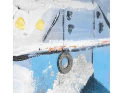 Vente-unique Schilderij-Olieverfschilderij Boten Handgeschilderd