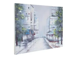 Vente-unique Schilderij-Olieverfschilderij Dorp Handgeschilderd