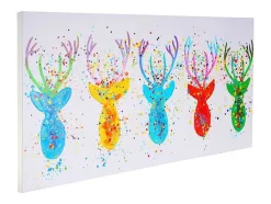 Vente-unique Schilderij-Olieverfschilderij Hert Ii Handgeschilderd