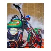 Vente-unique Schilderij-Olieverfschilderij Motor Handgeschilderd