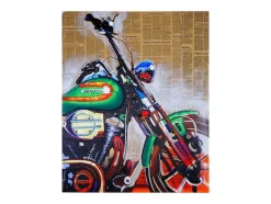 Vente-unique Schilderij-Olieverfschilderij Motor Handgeschilderd