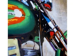 Vente-unique Schilderij-Olieverfschilderij Motor Handgeschilderd