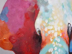 Vente-unique Schilderij-Olieverfschilderij Olifant Ii Handgeschilderd