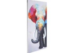 Vente-unique Schilderij-Olieverfschilderij Olifant Ii Handgeschilderd