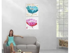 Vente-unique Schilderij-Olieverfschilderij Orchidee Handgeschilderd