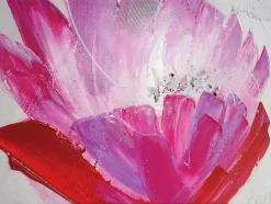 Vente-unique Schilderij-Olieverfschilderij Orchidee Handgeschilderd
