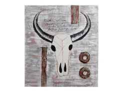 Vente-unique Schilderij-Olieverfschilderij Stier Handgeschilderd