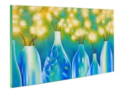 Vente-unique Schilderij-Olieverfschilderij Vazen Handgeschilderd