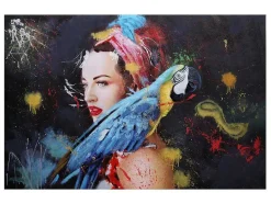 Vente-unique Schilderij-Olieverfschilderij Vrouw Mcw-H25 Handgeschilderd, 120X180Cm