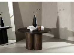 Vente-unique Salontafel-Olivia Salontafel O80Cm Bruin.