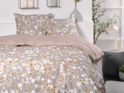 OZAIA Beddengoed-Omkeerbaar Dekbedovertrek Terrazzo Van Katoen 57 Draden /Cm - Dekbedhoes 220 X 240 Cm + 2 Kussenslopen 63 X 63 Cm - Meerdere Kleuren - Terazino