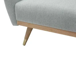 Vente-unique Scandinavisch-Omkeerbare Hoekslaapbank Van Grijsgroene Stof Andino