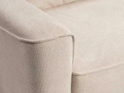 Vente-unique Vierzitsbank-Omkeerbare Hoekslaapbank Van Beige Stof Met Textuur Asturio