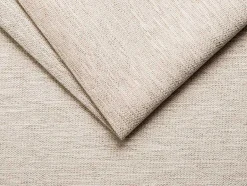 Vente-unique Speciale Modellen Zitbanken & Fauteuils-Omkeerbare, Snel Om Te Bouwen Slaapbank Met Hoek In Beige Stof - Bed Van 140 Cm - Matras 14 Cm - Vizir