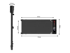 Vente-unique Fitness-Onder Bureau Loopband 1-6Km/H Wandelen Jogging Machine Voor Thuiskantoor Met Opvouwmogelijkheid