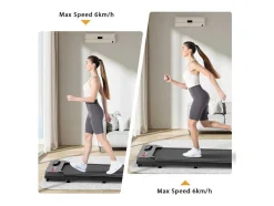 Vente-unique Fitness-Onder Bureau Loopband 1-6Km/H Wandelen Jogging Machine Voor Thuiskantoor Met Opvouwmogelijkheid
