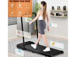 Vente-unique Fitness-Onder Bureau Loopband 1-6Km/H Wandelen Jogging Machine Voor Thuiskantoor Met Opvouwmogelijkheid