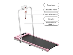 Vente-unique Fitness-Onder Bureau Loopband 1-6Km/H Wandelen Jogging Machine Voor Thuiskantoor Met Opvouwmogelijkheid