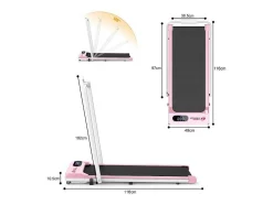 Vente-unique Fitness-Onder Bureau Loopband 1-6Km/H Wandelen Jogging Machine Voor Thuiskantoor Met Opvouwmogelijkheid