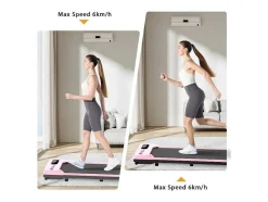 Vente-unique Fitness-Onder Bureau Loopband 1-6Km/H Wandelen Jogging Machine Voor Thuiskantoor Met Opvouwmogelijkheid